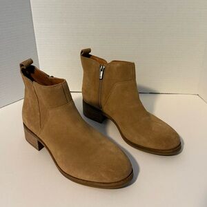 Lucky Brand Tan Suede Ankle Boots